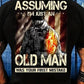 Plus Size Mens 3D Older Mens Graphic Tee 