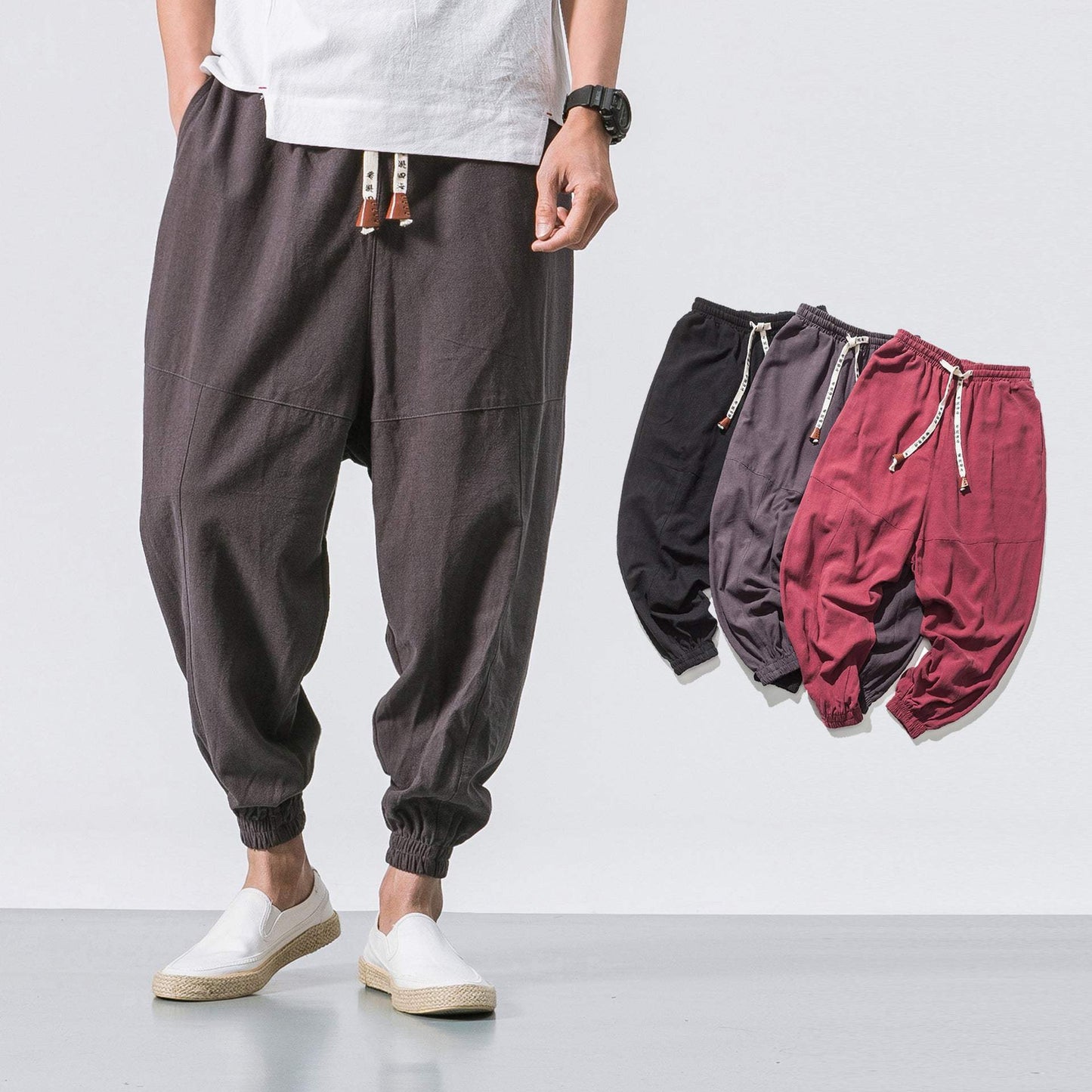 Mens Hip Hop Streetwear Gym Joggers Pants