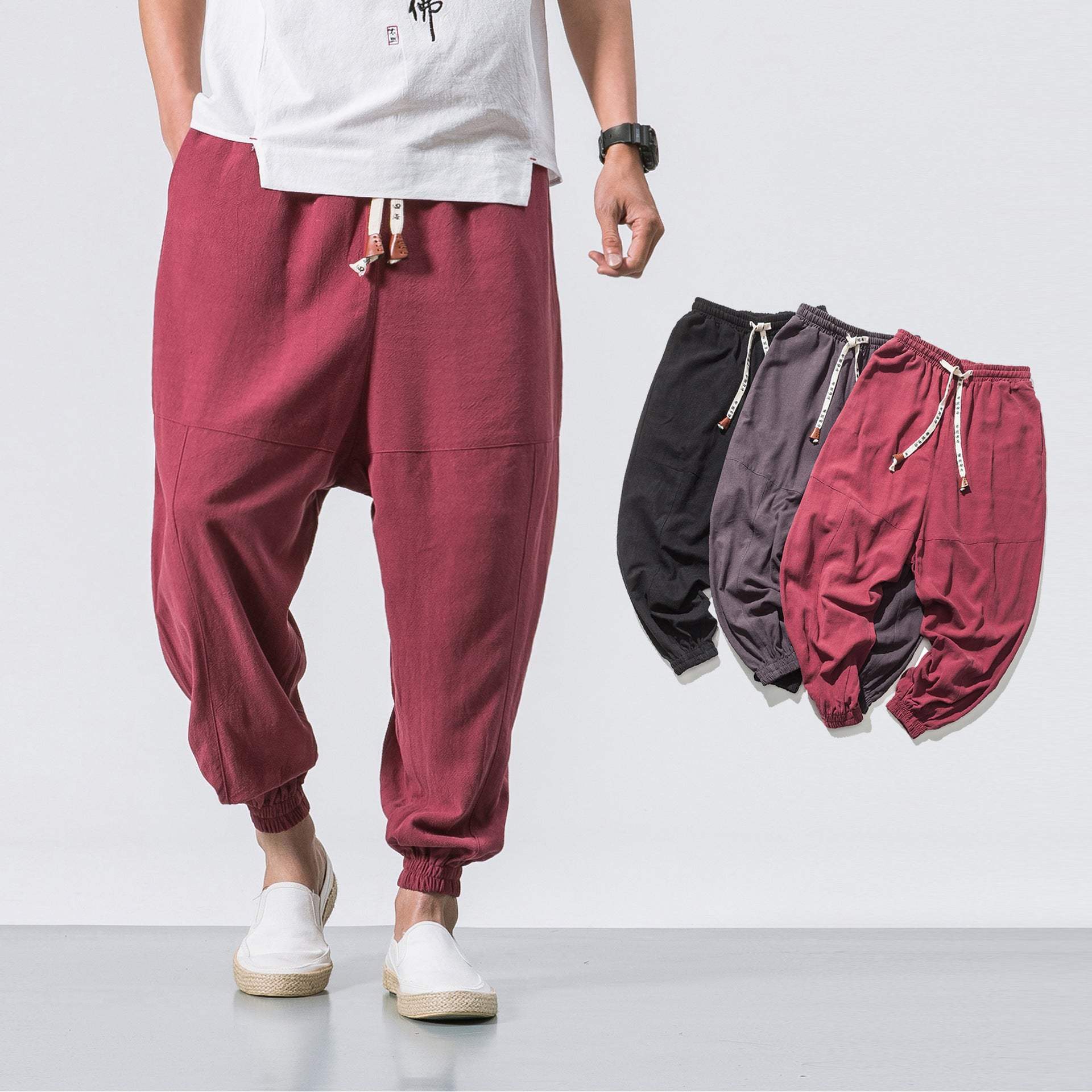 Mens Hip Hop Streetwear Gym Joggers Pants