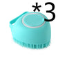 silicone dog bath massage gloves with soft bristles for gentle pet grooming and shampoo application