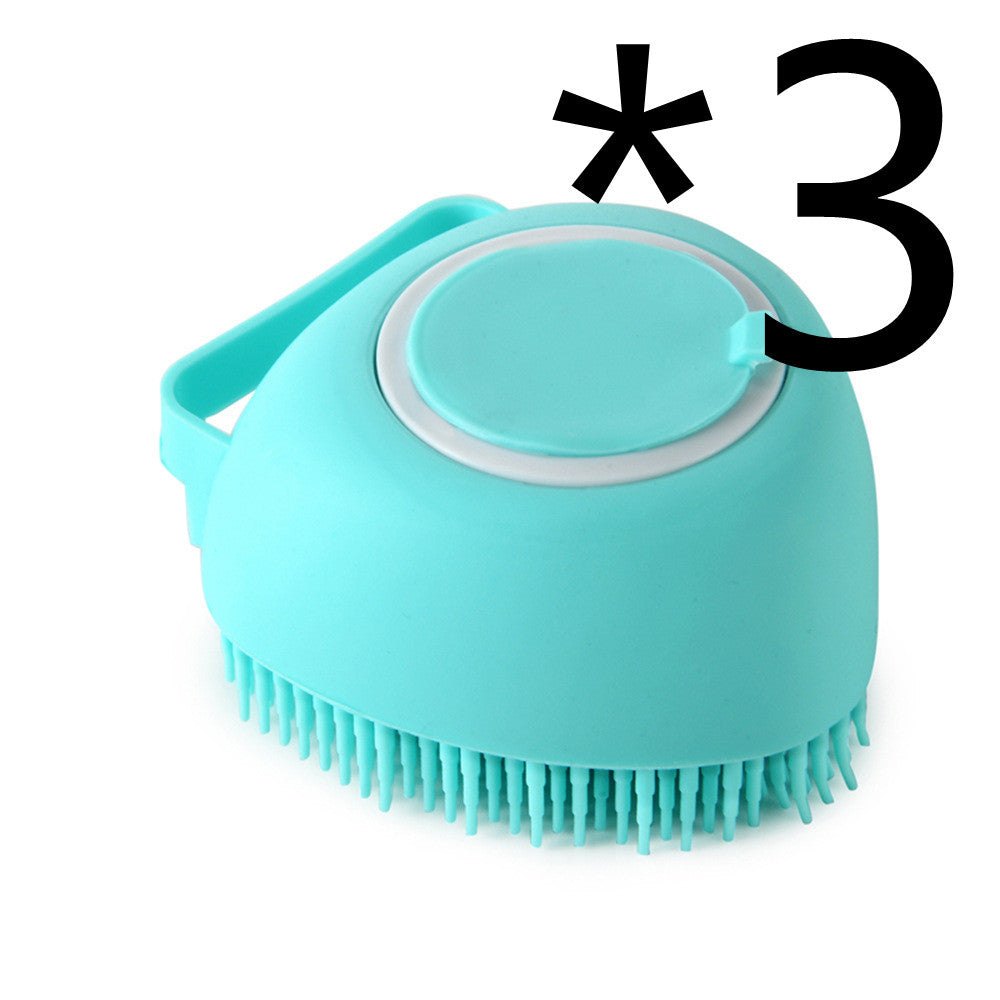 silicone dog bath massage gloves with soft bristles for gentle pet grooming and shampoo application