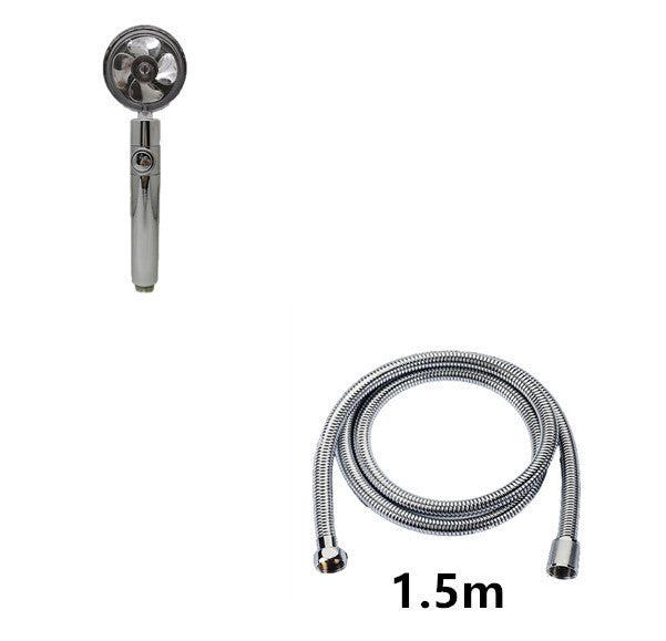 Propeller Driven Shower Head Pressure Nozzle