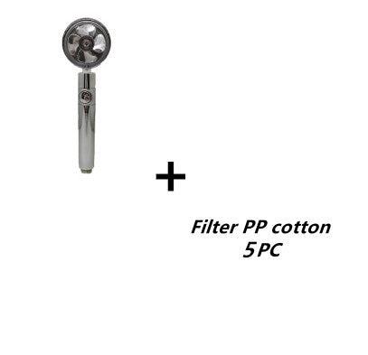 Propeller Driven Shower Head Pressure Nozzle