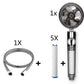 Propeller Driven Shower Head Pressure Nozzle