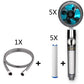 Propeller Driven Shower Head Pressure Nozzle