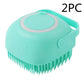 Silicone dog bath massage gloves for gentle pet grooming and cleaning