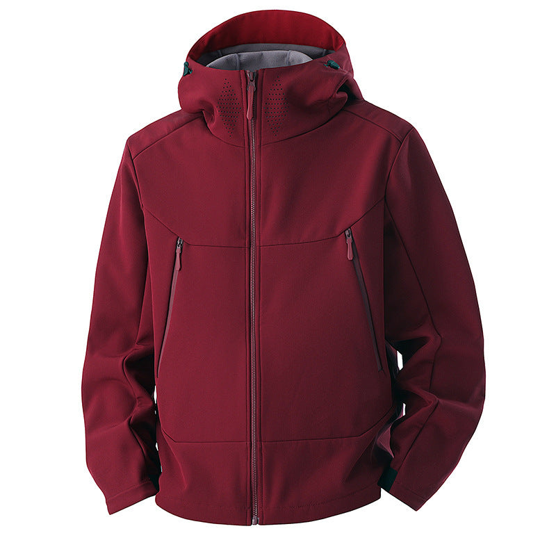 Soft Shell Men's Windproof Waterproof Outdoor Shell Jacket – Stay Prot