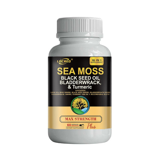 Black Seed Oil Bladder Wrack Turmeric 16-in-1 Supplements Joint Support Sea Moss Capsule