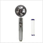 Propeller Driven Shower Head Pressure Nozzle