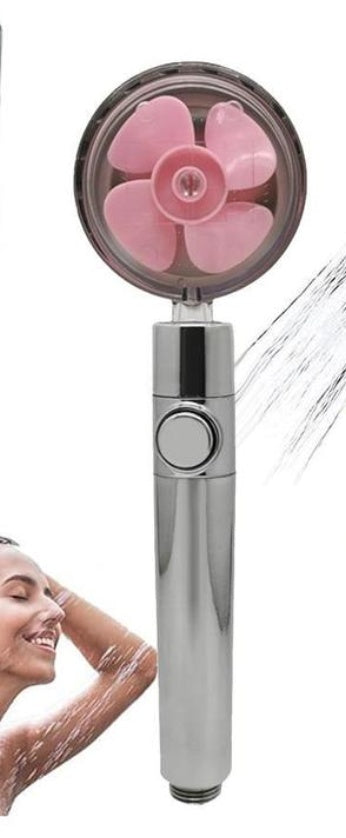 Propeller Driven Shower Head Pressure Nozzle