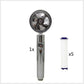 Propeller Driven Shower Head Pressure Nozzle