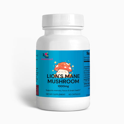 Lions Mane Mushroom Supplement Cognitive Support, Focus, Mood Boost, And Recovery For Athletes
