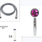 Propeller Driven Shower Head Pressure Nozzle