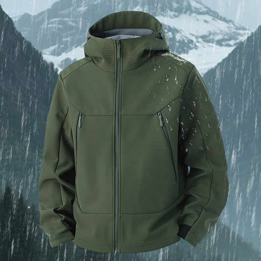 Soft Shell Men's Windproof Waterproof Outdoor Shell Jacket – Stay Prot