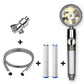 Propeller Driven Shower Head Pressure Nozzle - Adjustable Pressure