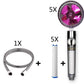 Propeller Driven Shower Head Pressure Nozzle - Adjustable Pressure