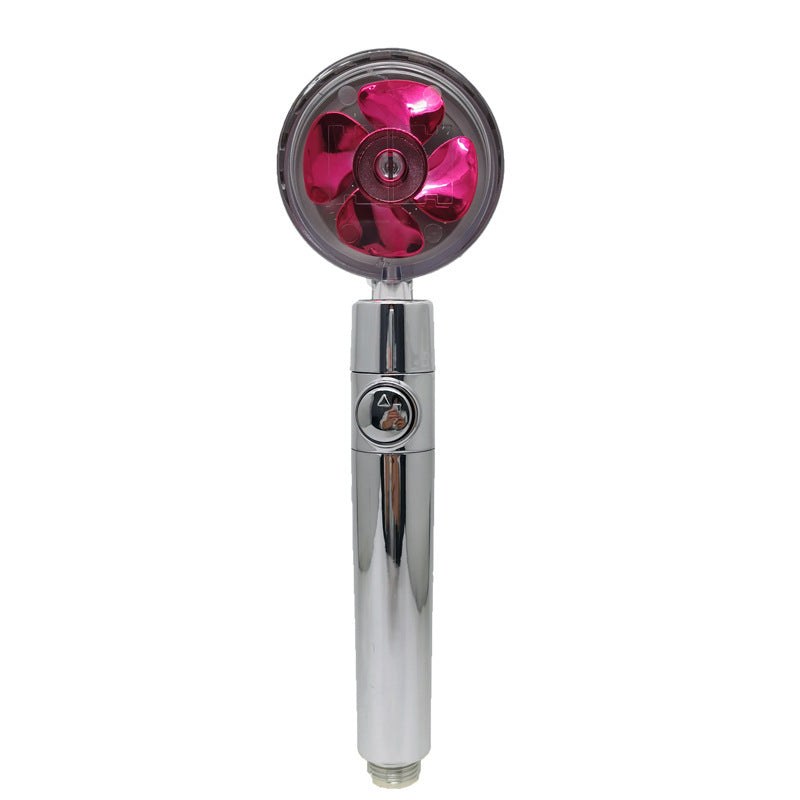 Propeller Driven Shower Head Pressure Nozzle