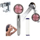 Propeller Driven Shower Head Pressure Nozzle - Adjustable Pressure