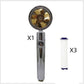 Propeller Driven Shower Head Pressure Nozzle