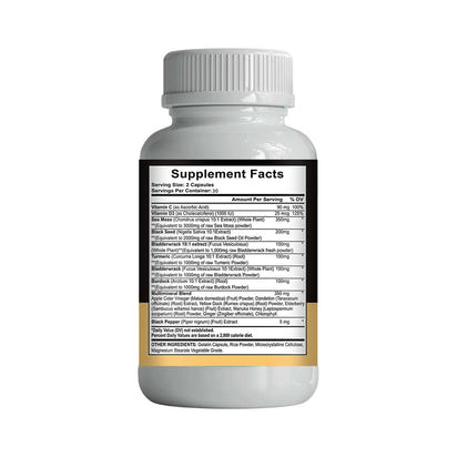 Black Seed Oil Bladder Wrack Turmeric 16-in-1 Supplements Joint Support Sea Moss Capsule