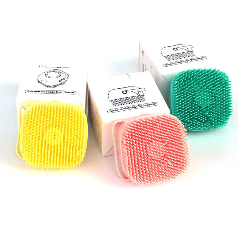 Silicone dog bath massage gloves for gentle pet grooming and skin care
