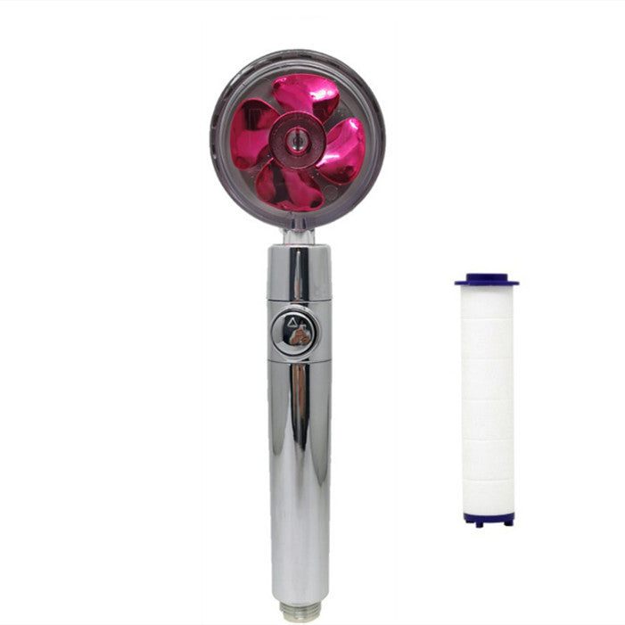 Propeller Driven Shower Head Pressure Nozzle