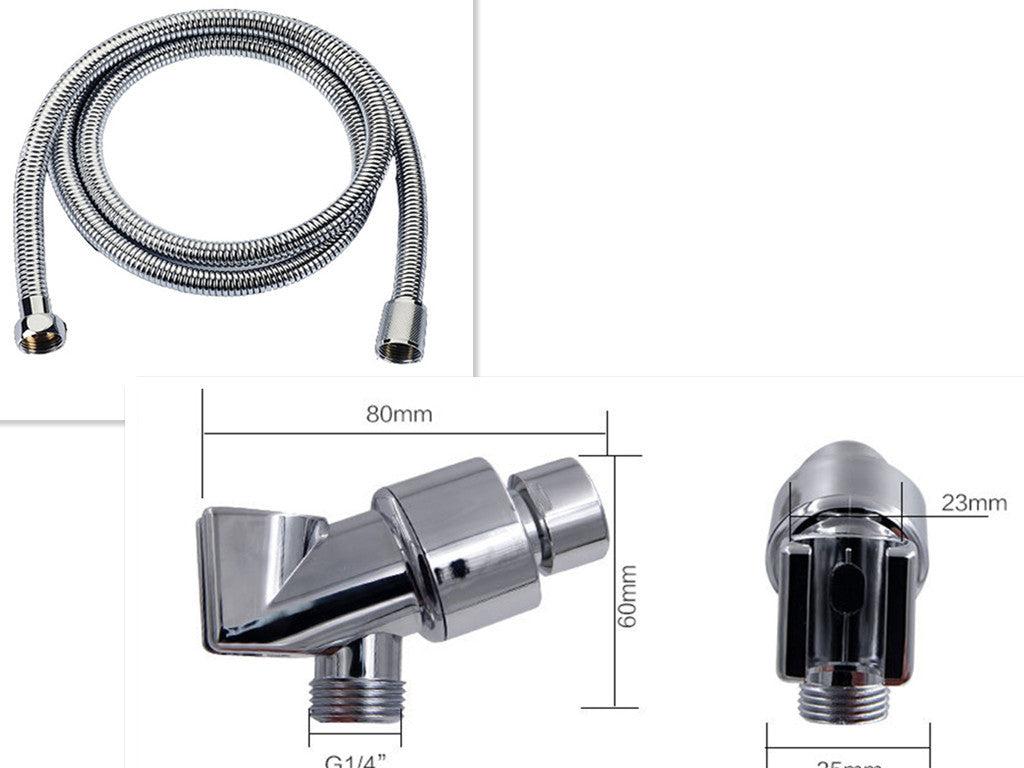 Propeller Driven Shower Head Pressure Nozzle