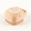 silicone dog bath massage gloves gentle grooming brush for pets with soft bristles and shampoo dispenser