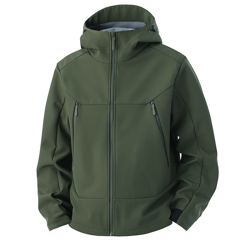 Soft Shell Men's Windproof Waterproof Outdoor Shell Jacket – Stay Prot