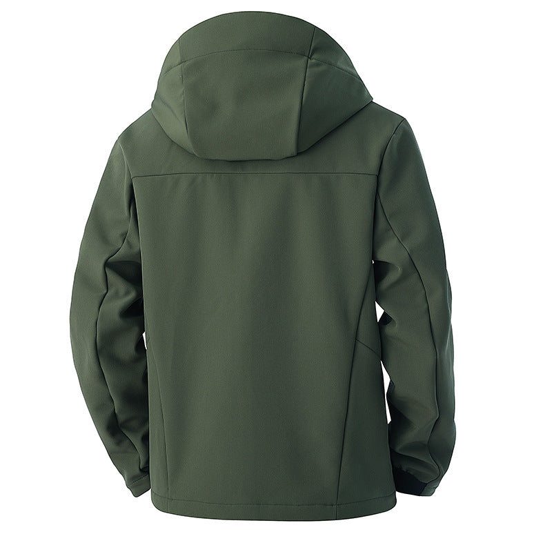 Soft Shell Men's Windproof Waterproof Outdoor Shell Jacket – Stay Prot