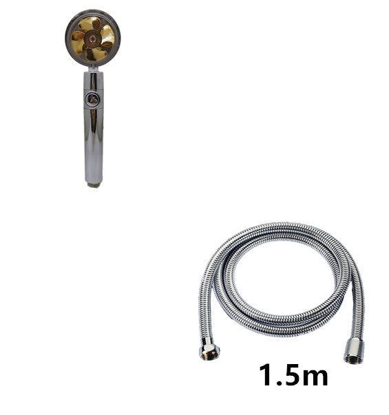 Propeller Driven Shower Head Pressure Nozzle